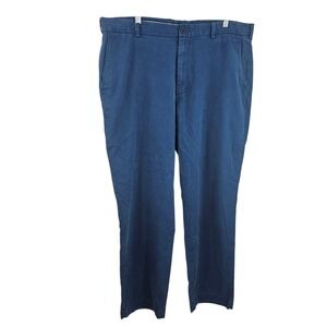 Brooks Brothers Clark Dress‎ Pants 40x32 Navy Blue Supima Cotton